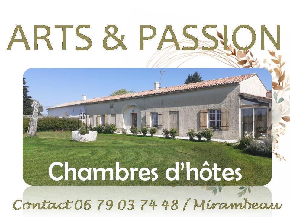Arts & Passion Bed & Breakfast Mirambeau  Eksteriør bilde